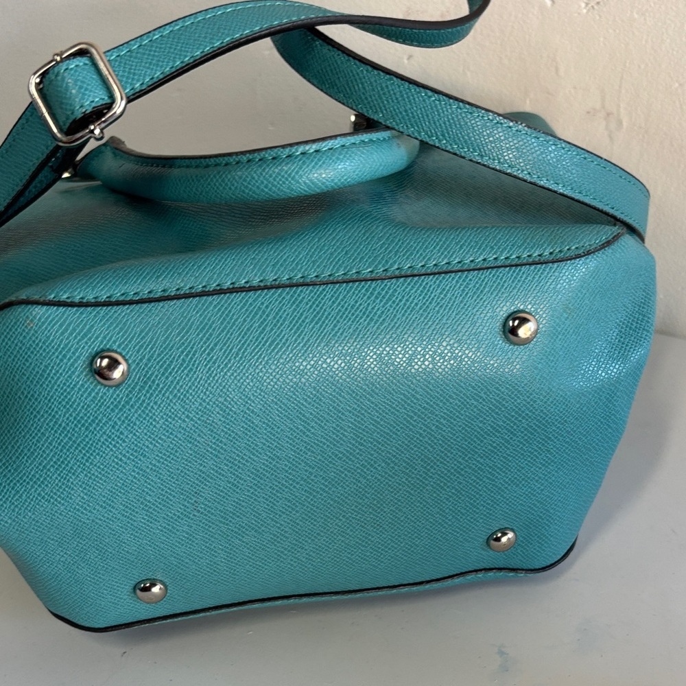 London Fog Turquoise Satchel - Picture 7 of 8